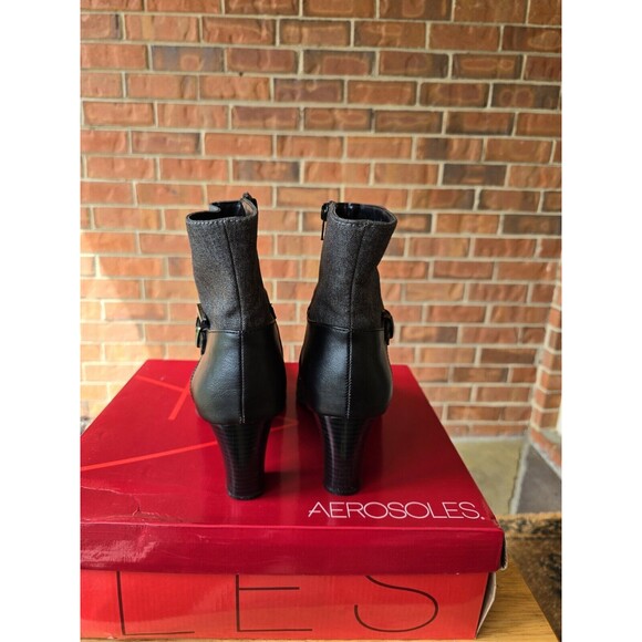 Aerosoles Women's Boots Buckle Ankle Grey Pre-owned 10 - Picture 4 of 7